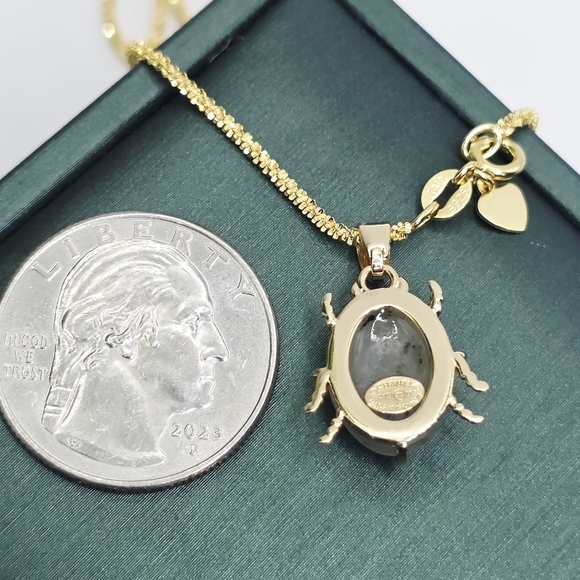 CHANEL Gold and Silver Scarab/ Bettle Necklace - Picture 4 of 4